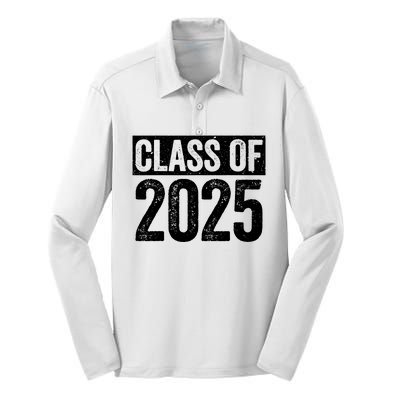 Class Of 2025 Senior 2025 Graduation Silk Touch Performance Long Sleeve Polo