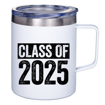 Class Of 2025 Senior 2025 Graduation 12oz Stainless Steel Coffee Mug