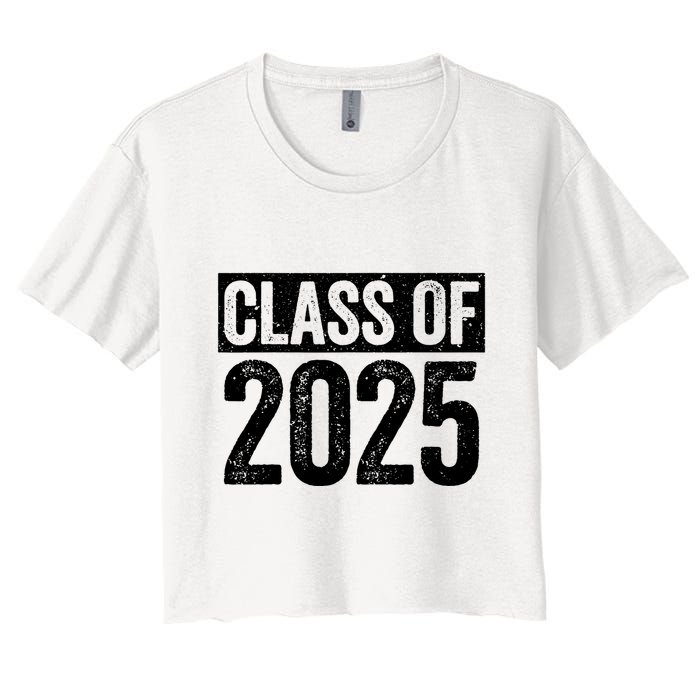Class Of 2025 Senior 2025 Graduation Women's Crop Top Tee