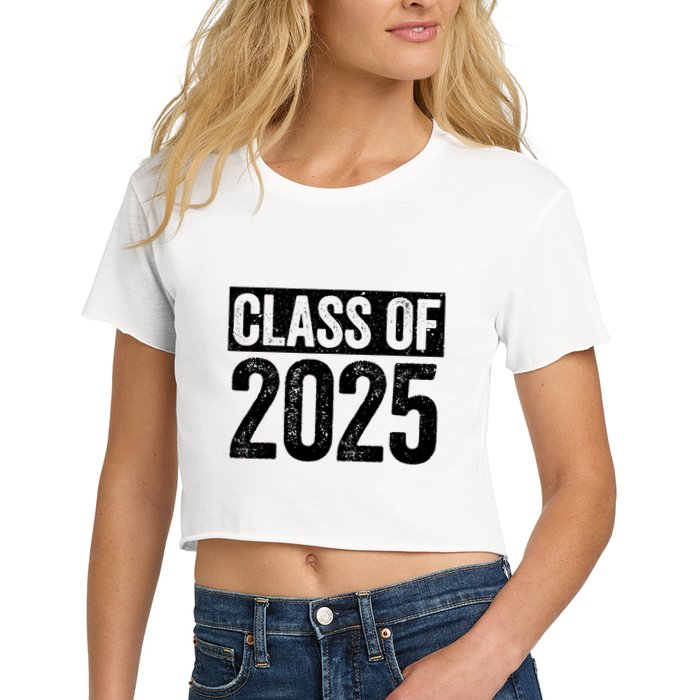 Class Of 2025 Senior 2025 Graduation Women's Crop Top Tee