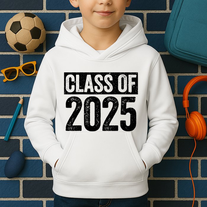 Class Of 2025 Senior 2025 Graduation Kids Hoodie