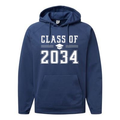 Class Of 2034 Grow With Me First Day Of School Performance Fleece Hoodie