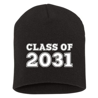 Class Of 2031 Short Acrylic Beanie