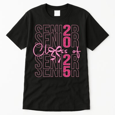 Class Of 2025 Coquette Senior 2025 Graduation Back To Tall T-Shirt