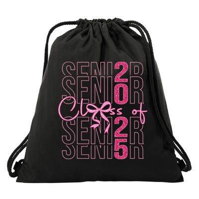 Class Of 2025 Coquette Senior 2025 Graduation Back To Drawstring Bag