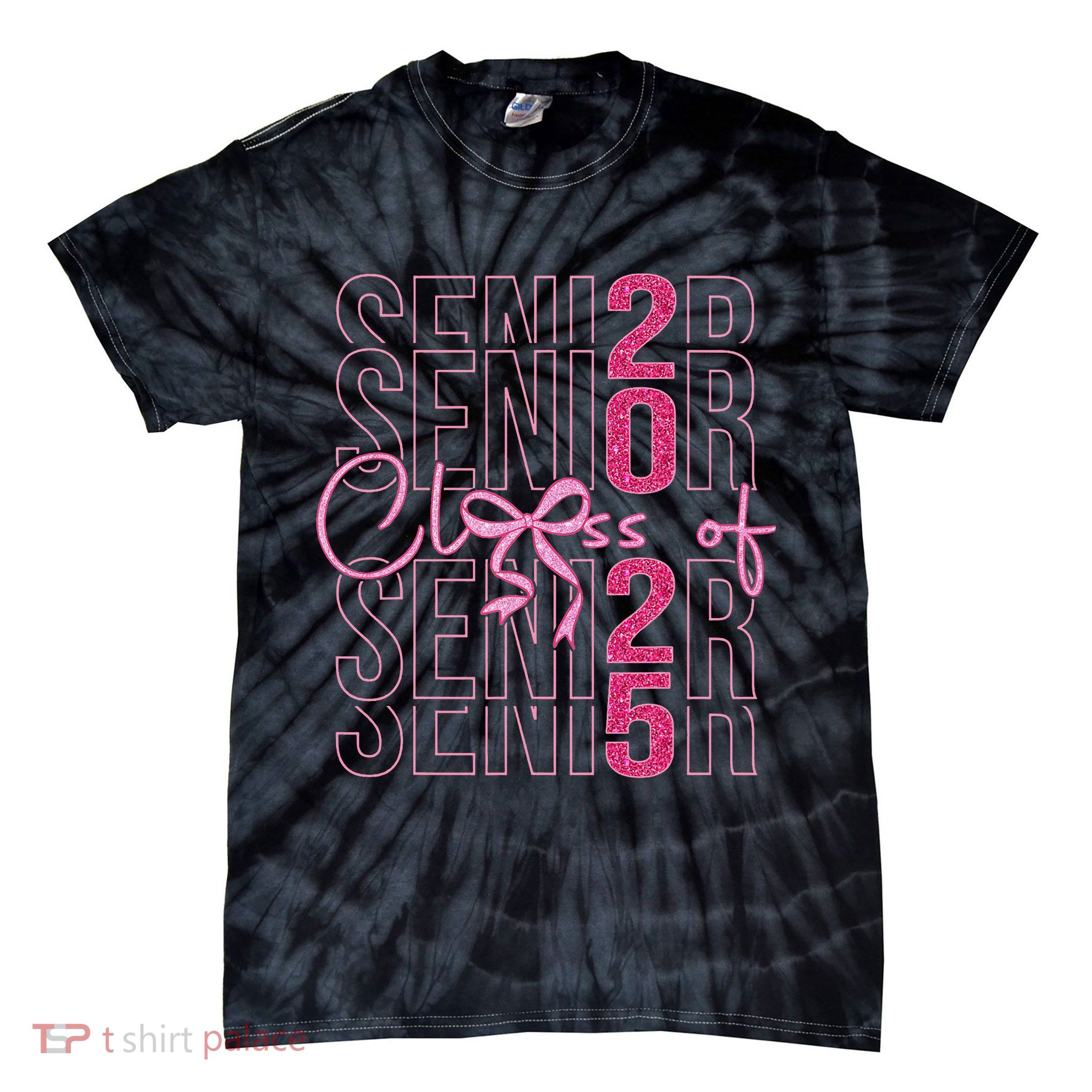 Class Of 2025 Coquette Senior 2025 Graduation Back To Tie-Dye T-Shirt