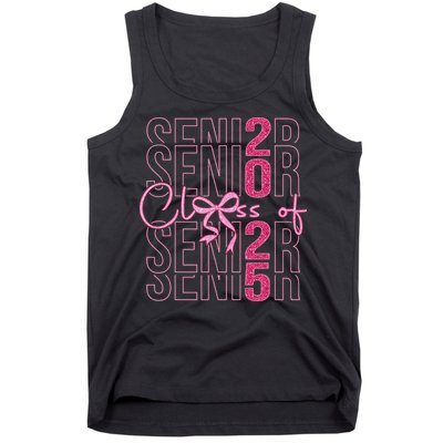 Class Of 2025 Coquette Senior 2025 Graduation Back To Tank Top
