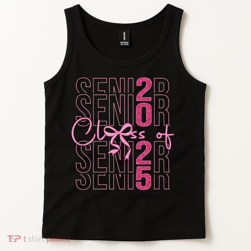 Class Of 2025 Coquette Senior 2025 Graduation Back To Tank Top