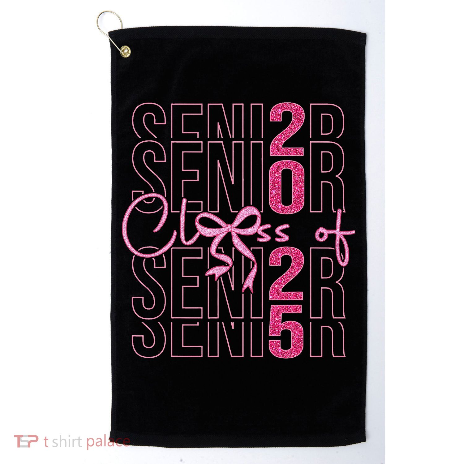 Class Of 2025 Coquette Senior 2025 Graduation Back To Golf Towel