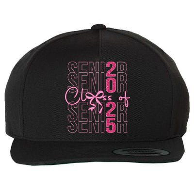 Class Of 2025 Coquette Senior 2025 Graduation Back To Wool Snapback Cap