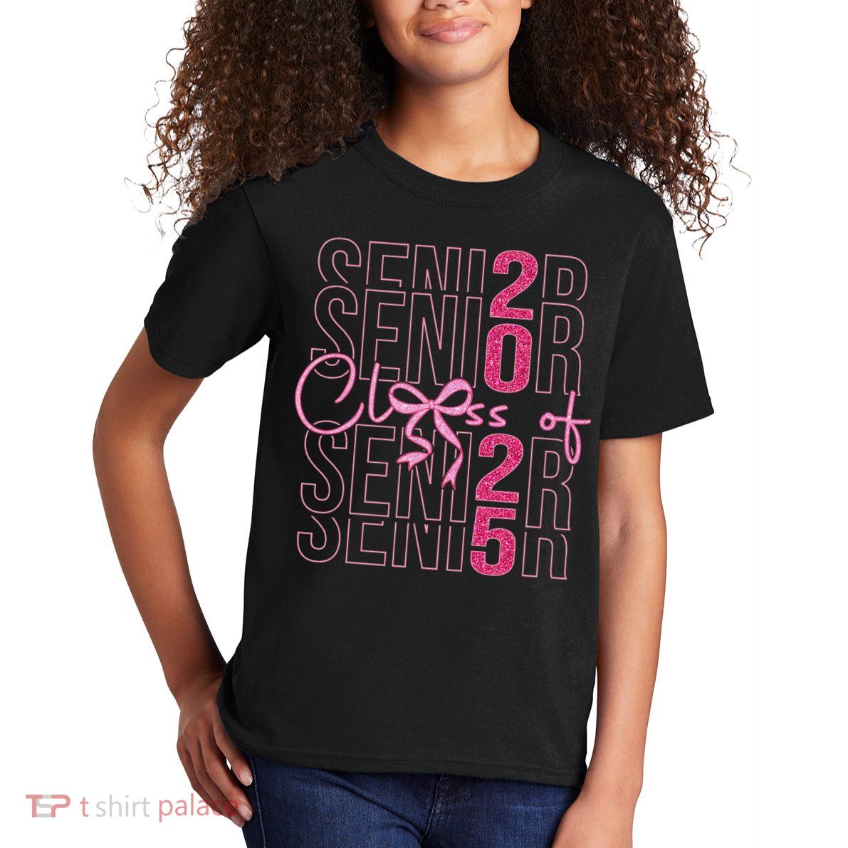 Class Of 2025 Coquette Senior 2025 Graduation Back To Kids T-Shirt
