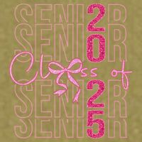 Class Of 2025 Coquette Senior 2025 Graduation Back To Garment-Dyed Women's Muscle Tee