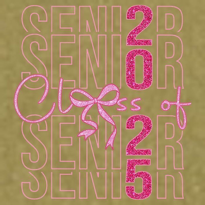 Class Of 2025 Coquette Senior 2025 Graduation Back To Garment-Dyed Women's Muscle Tee