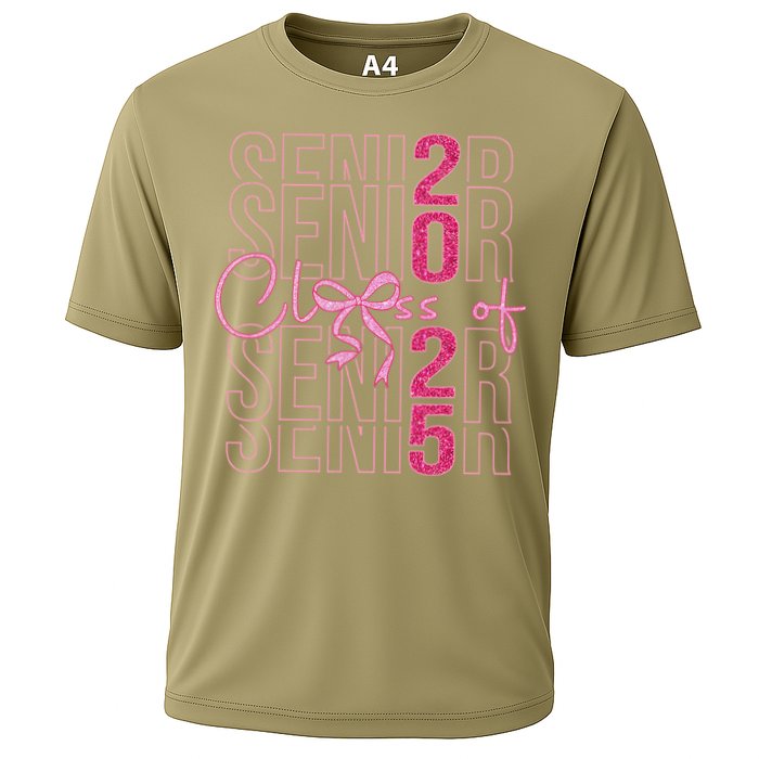 Class Of 2025 Coquette Senior 2025 Graduation Back To Cooling Performance Crew T-Shirt