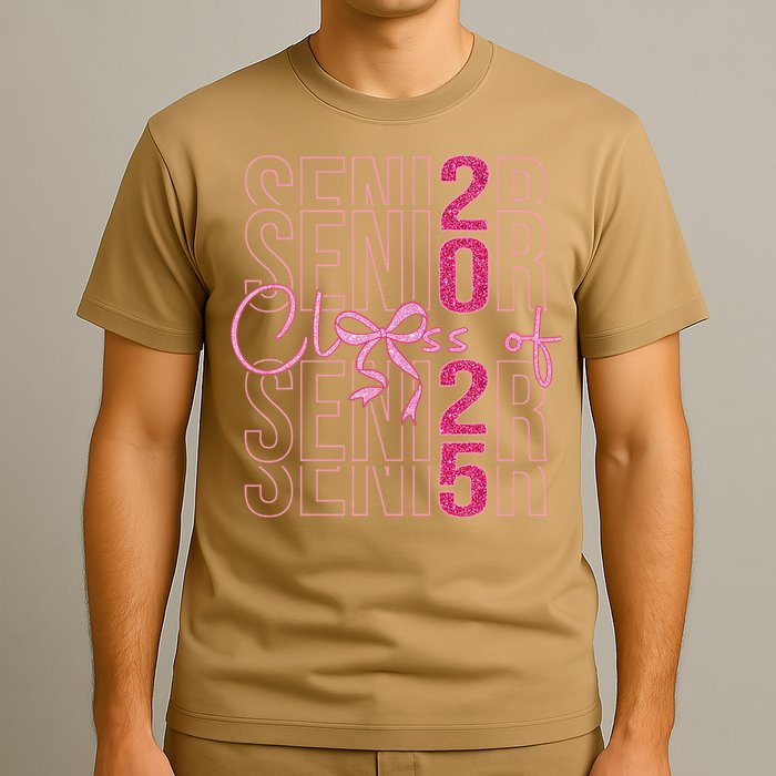 Class Of 2025 Coquette Senior 2025 Graduation Back To T-Shirt