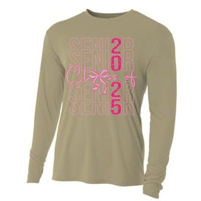Class Of 2025 Coquette Senior 2025 Graduation Back To Cooling Performance Long Sleeve Crew