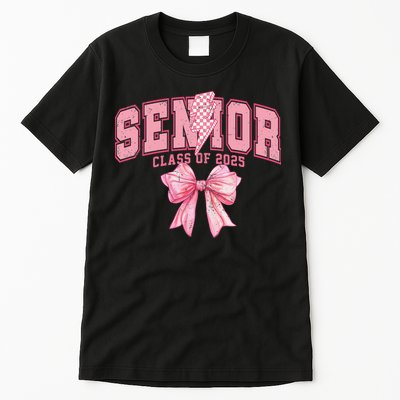 Class Of 2025 Coquette Senior 2025 Graduation Back To Tall T-Shirt