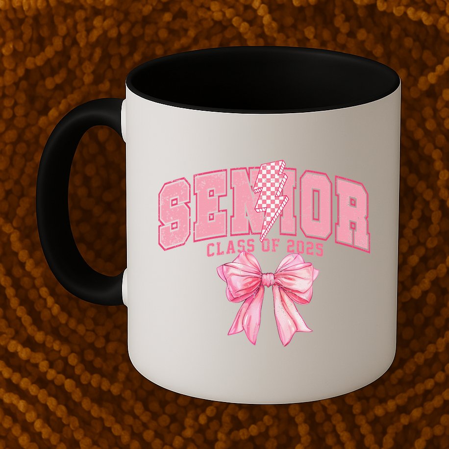 Class Of 2025 Coquette Senior 2025 Graduation Back To Mug