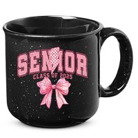 Class Of 2025 Coquette Senior 2025 Graduation Back To 15oz Campfire Ceramic Mug