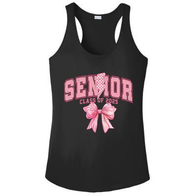 Class Of 2025 Coquette Senior 2025 Graduation Back To Ladies PosiCharge Competitor Racerback Tank