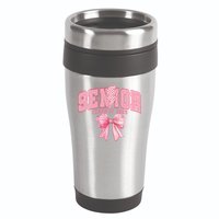 Class Of 2025 Coquette Senior 2025 Graduation Back To 16oz Travel Tumbler