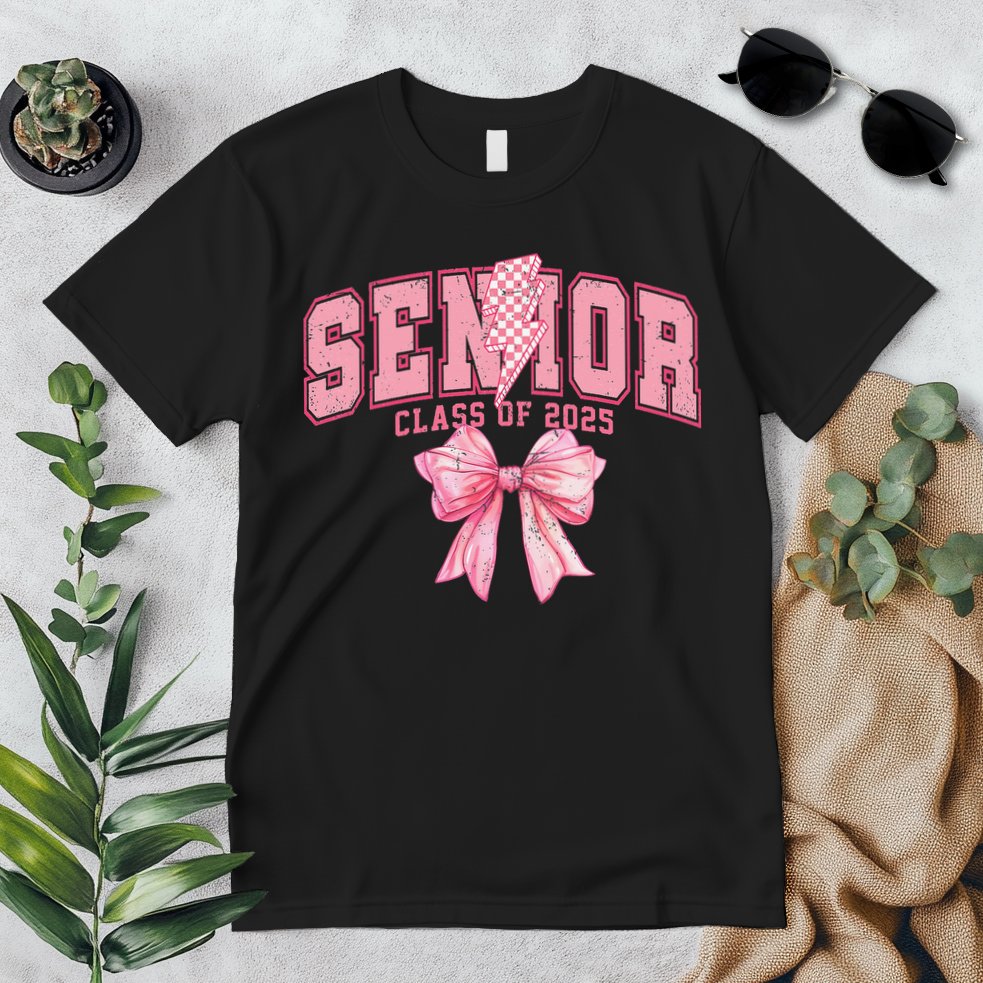 Class Of 2025 Coquette Senior 2025 Graduation Back To Premium T-Shirt
