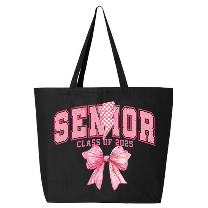 Class Of 2025 Coquette Senior 2025 Graduation Back To 25L Jumbo Tote