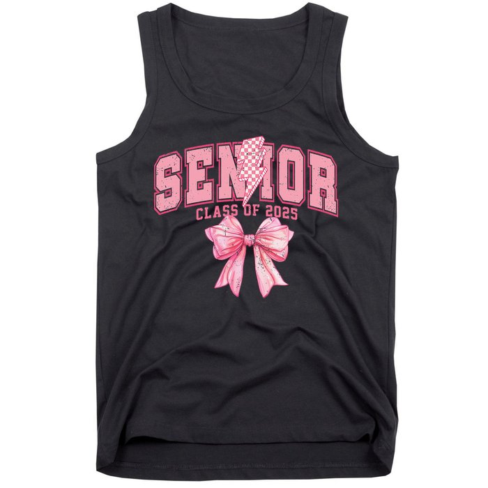 Class Of 2025 Coquette Senior 2025 Graduation Back To Tank Top