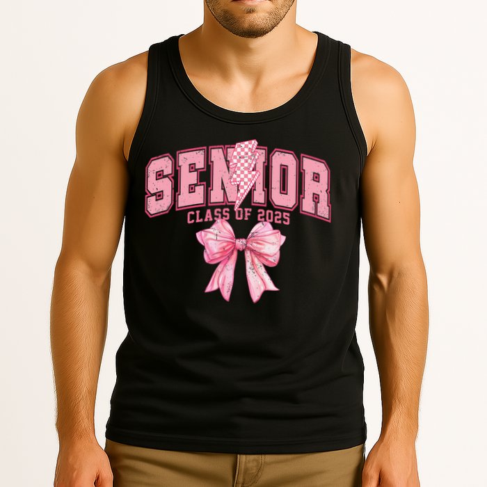 Class Of 2025 Coquette Senior 2025 Graduation Back To Tank Top