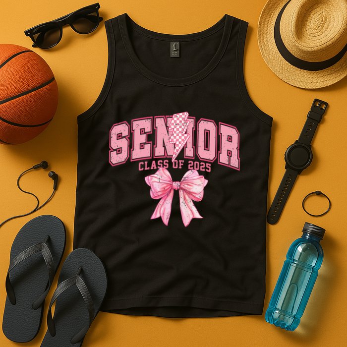 Class Of 2025 Coquette Senior 2025 Graduation Back To Tank Top