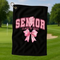 Class Of 2025 Coquette Senior 2025 Graduation Back To Golf Towel