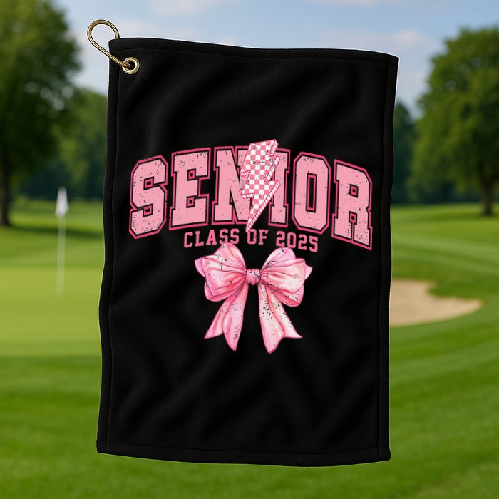 Class Of 2025 Coquette Senior 2025 Graduation Back To Golf Towel