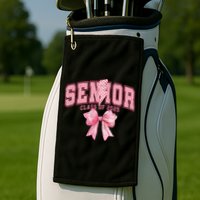 Class Of 2025 Coquette Senior 2025 Graduation Back To Golf Towel