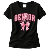 Class Of 2025 Coquette Senior 2025 Graduation Back To Womens T-Shirt
