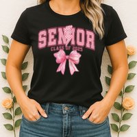 Class Of 2025 Coquette Senior 2025 Graduation Back To Womens T-Shirt