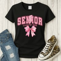 Class Of 2025 Coquette Senior 2025 Graduation Back To Womens T-Shirt