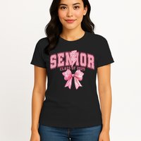 Class Of 2025 Coquette Senior 2025 Graduation Back To Womens T-Shirt