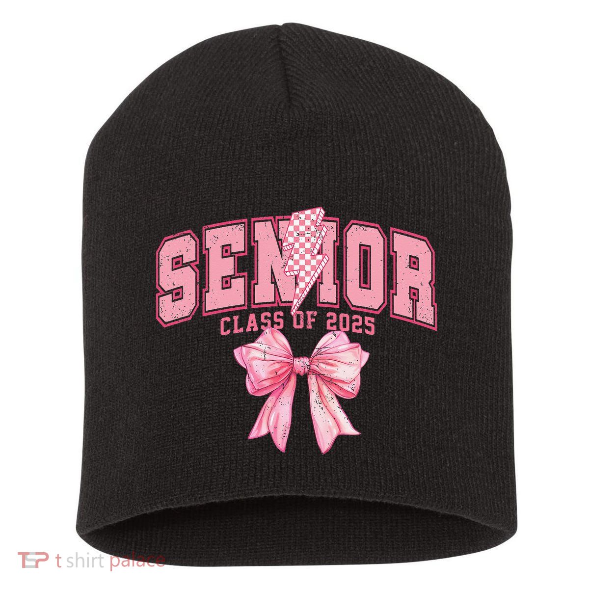 Class Of 2025 Coquette Senior 2025 Graduation Back To Short Acrylic Beanie