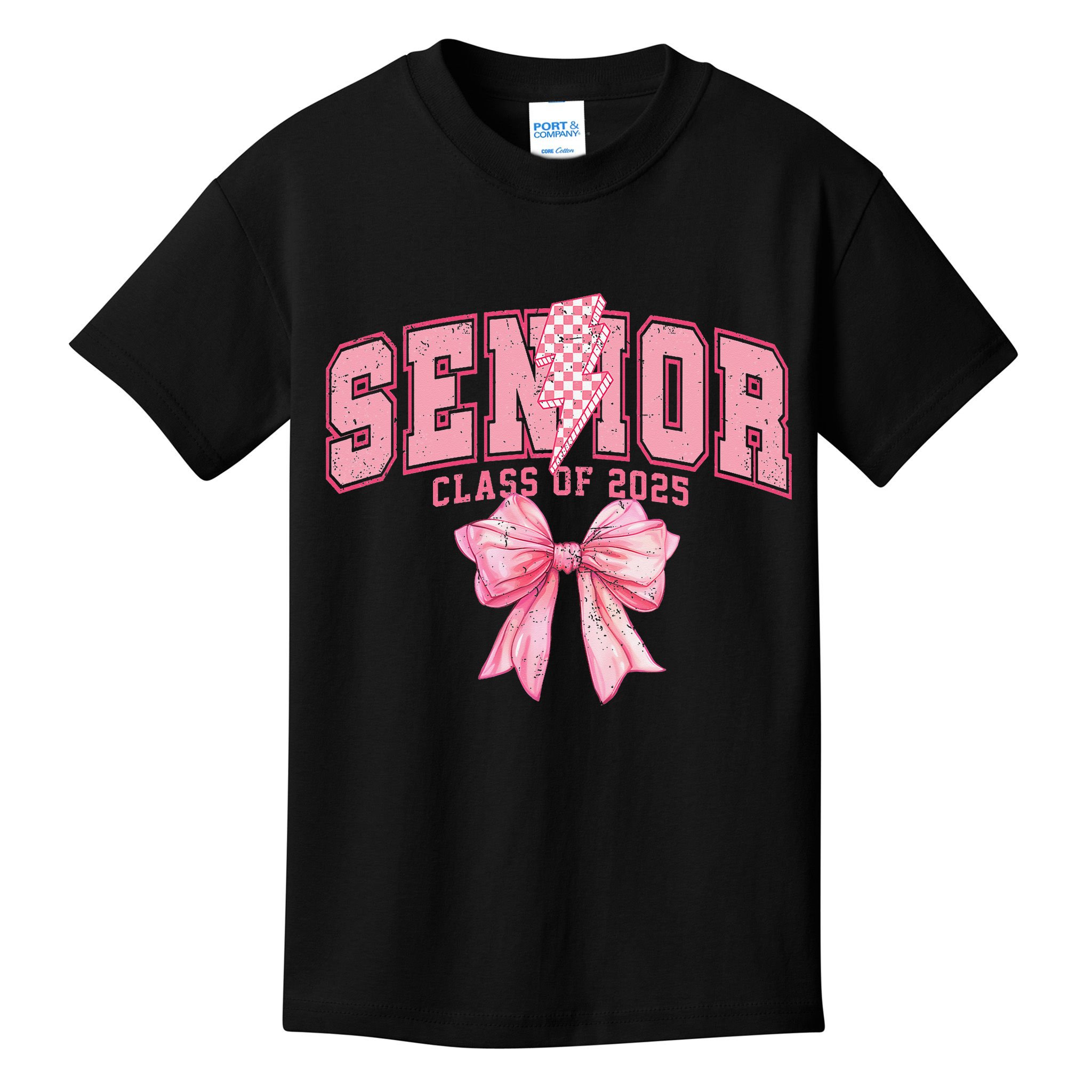 Class Of 2025 Coquette Senior 2025 Graduation Back To Kids T-Shirt