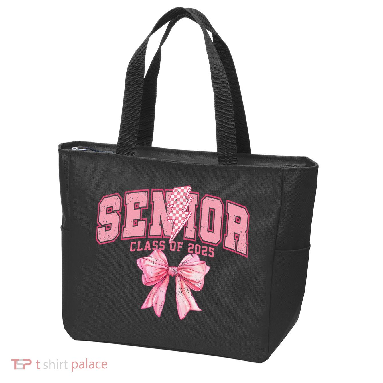 Class Of 2025 Coquette Senior 2025 Graduation Back To Zip Tote Bag