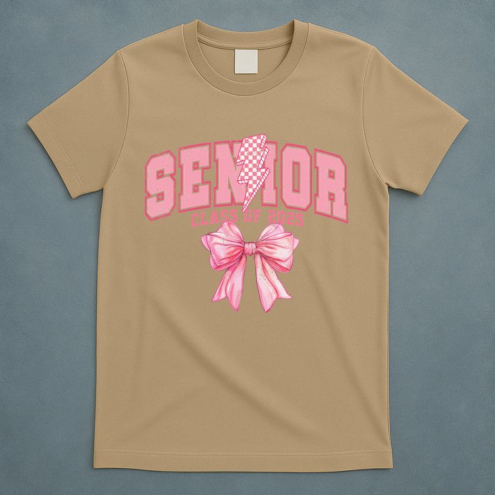 Class Of 2025 Coquette Senior 2025 Graduation Back To T-Shirt