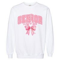 Class Of 2025 Coquette Senior 2025 Graduation Back To Garment-Dyed Sweatshirt