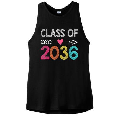 Class Of 2036 Pre-K Graduate Preschool Graduation Ladies PosiCharge Tri-Blend Wicking Tank