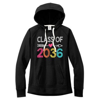 Class Of 2036 Pre-K Graduate Preschool Graduation Women's Fleece Hoodie