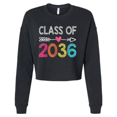 Class Of 2036 Pre-K Graduate Preschool Graduation Cropped Pullover Crew