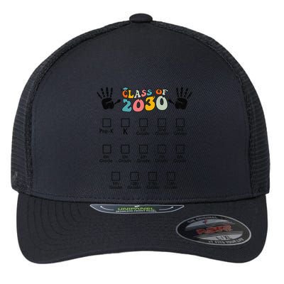 Class Of 2030 Grow With Me Checklist Prek 12th Retro K12 Flexfit Unipanel Trucker Cap