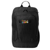 Class Of 2030 Grow With Me Checklist Prek 12th Retro K12 City Backpack