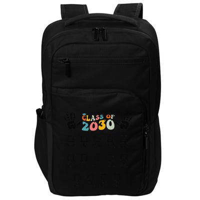 Class Of 2030 Grow With Me Checklist Prek 12th Retro K12 Impact Tech Backpack