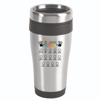 Class Of 2030 Grow With Me Checklist Prek 12th Retro K12 16oz Travel Tumbler