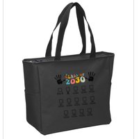 Class Of 2030 Grow With Me Checklist Prek 12th Retro K12 Zip Tote Bag